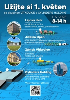 Užijte si 1.květen se skupinou Vítkovice a Cylinders Holding