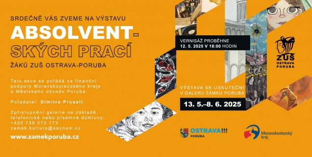 Výstava absolventský prací žáků ZUŠ Ostrava-Poruba