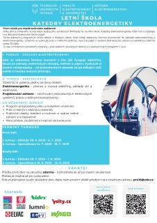 Letní škola katedra elektroenergetiky