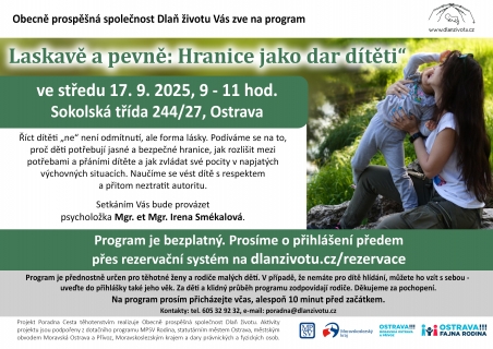 Laskavě a pevně: Hranice jako dar dítěti