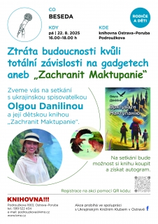 Setkání s ukrajinskou spisovatelkou Olgou Danilinou