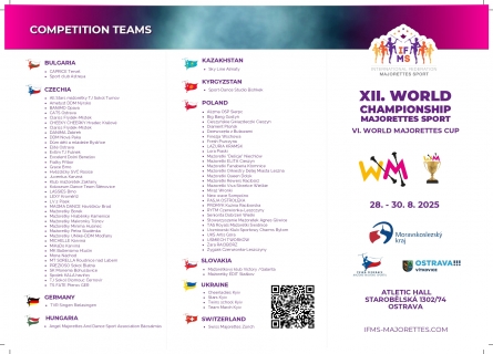 XII. World Championship Majorettes sport - kluby