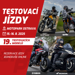 Testování motocyklů v Motoparku Ostrava