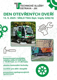 Den otevřených dveří Technických služeb Ostrava-Jih