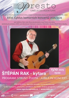 XXV. Cyklus komorních koncertů - Štěpán Rak - kytara