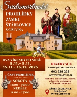 Svatomartinské prohlídky zámku Štáblovice