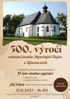 500. výročí založení kostela Nejsvětější Trojice v Klimkovicích