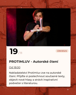 Protimluv – autorské čtení