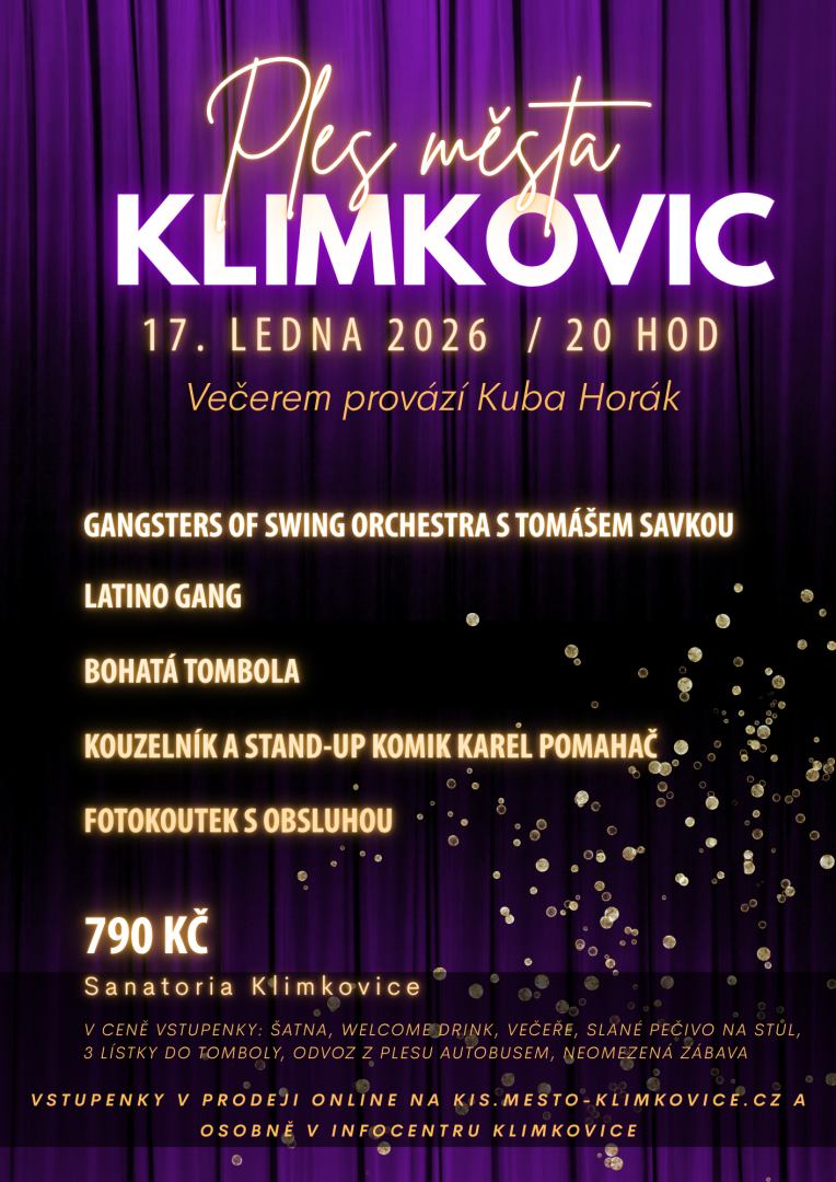 Ples města Klimkovic 2026