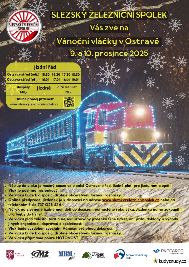 Vánoční vláčky v Ostravě