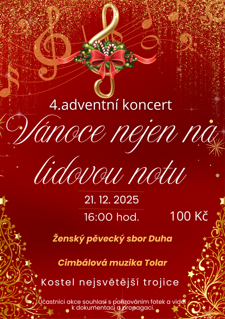 4. adventní koncert - Vánoce nejen na lidovou notu