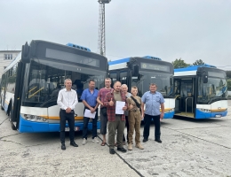 Další tři darované autobusy odjely do ukrajinského Konotopu
