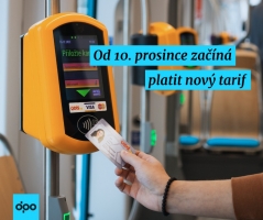Změny tarifu od neděle 10. prosince 2023