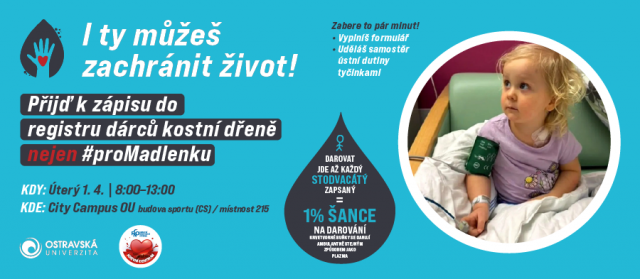 Zapiš se do registru dárců kostní dřeně