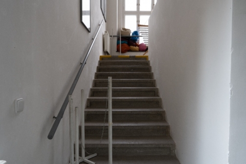 Dům umění GVUO, zadní schodiště - foto: Katarína Jamrišková