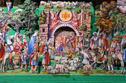 Betlémy na hradě - z papíru vystřižené