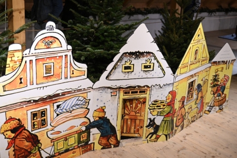 Betlémy na hradě - z papíru vystřižené