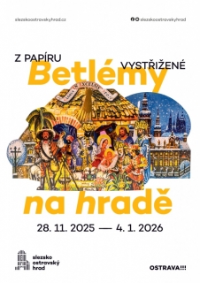 Betlémy na hradě - z papíru vystřižené