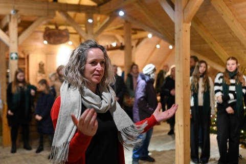 Betlémy na hradě - z papíru vystřižené