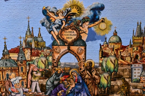 Betlémy na hradě - z papíru vystřižené