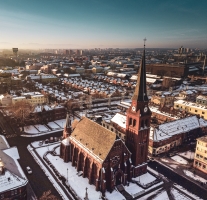 Vítkovice - kostel sv. Pavla, Štítová kolonie, U-Haus, foto Adam Šodek